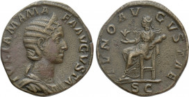 JULIA MAMAEA (Augusta, 222-235). Sestertius. Rome