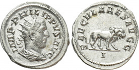 PHILIP I 'THE ARAB' (244-249). Antoninianus. Rome. Saecular Games/1000th Anniversary of Rome issue