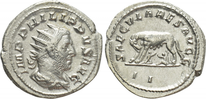 PHILIP I 'THE ARAB' (244-249). Antoninianus. Rome. Saecular Games/1000th Anniver...