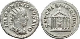 PHILIP I 'THE ARAB' (244-249). Antoninianus. Rome. Saecular Games/1000th Anniversary of Rome issue