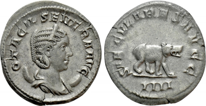 OTACILIA SEVERA (Augusta 244-249). Antoninianus. Rome. Saecular Games/1000th Ann...