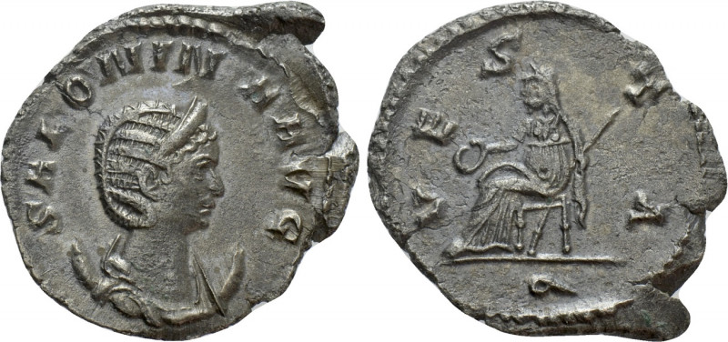 SALONINA (Augusta, 254-268). Antoninianus. Rome. 

Obv: SALONINA AVG. 
Diadem...