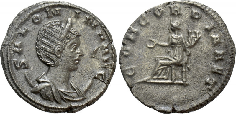 SALONINA (Augusta, 254-268). Antoninianus. Rome. 

Obv: SALONINA AVG. 
Diadem...