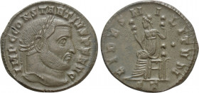 CONSTANTIUS I (305-306). Follis. Ticinum