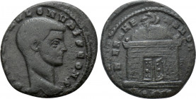 DIVUS ROMULUS (Died 309). Half Follis. Ostia