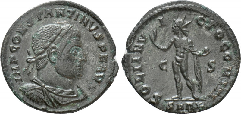CONSTANTINE I 'THE GREAT' (307/10-337). Follis. Arelate.

Obv: IMP CONSTANTINV...