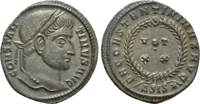 CONSTANTINE I 'THE GREAT' (307/10-337). Follis. Siscia. 

Obv: CONSTANTINVS AV...