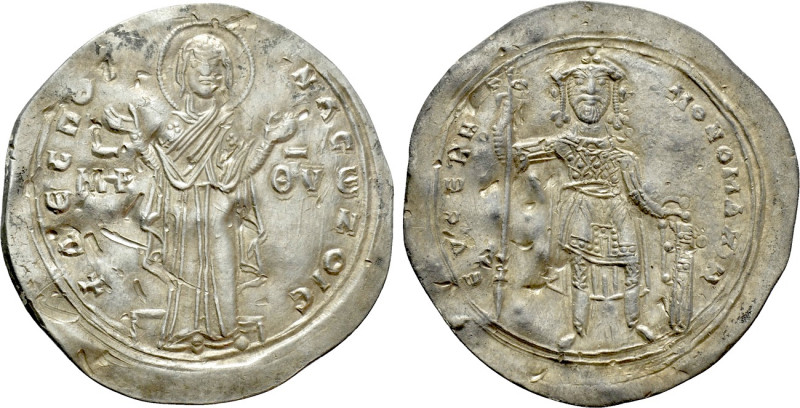 CONSTANTINE IX MONOMACHUS (1042-1055). Miliaresion. Constantinople.

Obv: + ΔЄ...