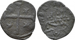 MANUEL II PALAEOLOGUS (1391-1423). Ae Follaro. Constantinople