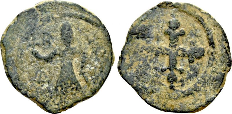 CRUSADERS. Edessa. Baldwin II (Second reign, 1108-1118). Follis. 

Obv: Baldwi...