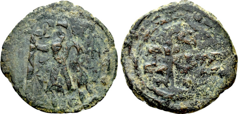 CRUSADERS. Edessa. Baldwin II (Second reign, 1108-1118). Follis. 

Obv: Baldwi...