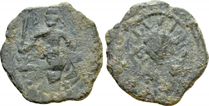 CRUSADERS. Edessa. Baldwin II (Second reign, 1108-1118). Follis. 

Obv: Baldwi...