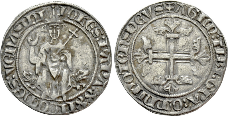 ITALY. Papal States. John XXII (1316-1334). Gros tournois. Pont de Sorgues. 

...