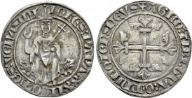 ITALY. Papal States. John XXII (1316-1334). Gros tournois. Pont de Sorgues
