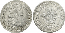 HOLY ROMAN EMPIRE. Leopold I (Emperor, 1658-1705). 15 Kreuzer (1679-KB). Kremnitz