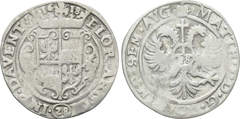 NETHERLANDS. Deventer. In the name of Matthias I (1612-1619). 28 Stuivers - Flor...