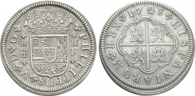 SPAIN. Philip V (1700-1746). 2 Reales (1723-F). Segovia