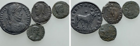 4 Coins of Procopius, Haniballianus and Julian II