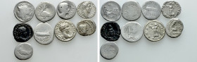 9 Roman Denari (including one ancient forgery)