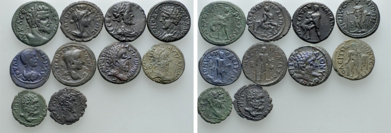 10 Roman Provincial Coins. 

Obv: .
Rev: .

. 

Condition: See picture.
...