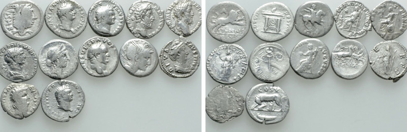 12 Roman Denarii. 

Obv: .
Rev: .

. 

Condition: See picture.

Weight:...