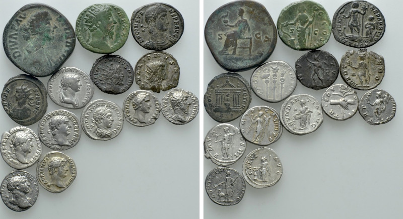 14 Roman Coins. 

Obv: .
Rev: .

. 

Condition: See picture.

Weight: g...
