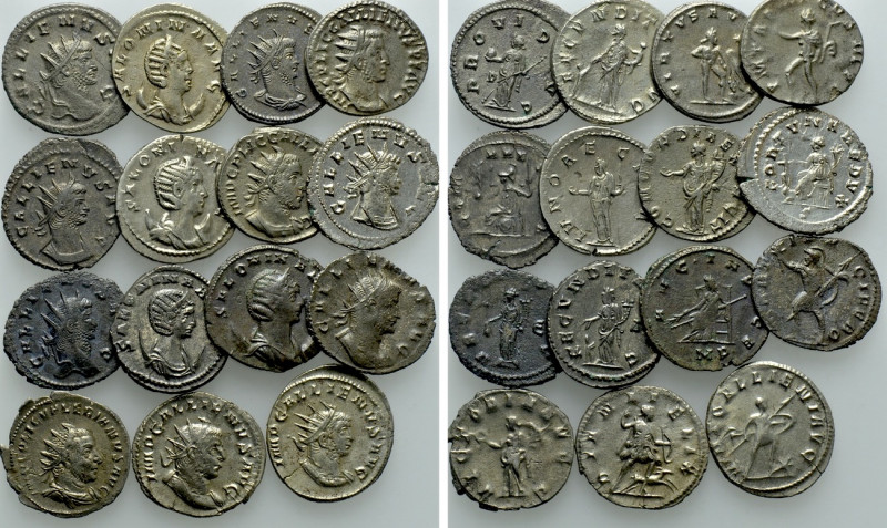 15 Antoniniani of Gallienus and Salonina. 

Obv: .
Rev: .

. 

Condition:...