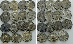 15 Antoniniani of Gallienus and Salonina