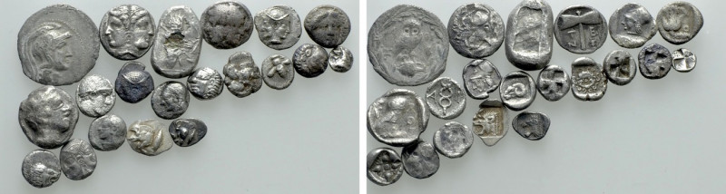 20 Greek Coins. 

Obv: .
Rev: .

. 

Condition: See picture.

Weight: g...