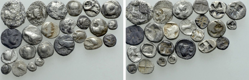 25 Greek Coins. 

Obv: .
Rev: .

. 

Condition: See picture.

Weight: g...