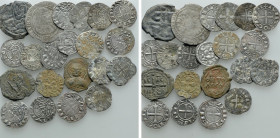 25 Medieval and Modern Coins; Crusaders, France etc