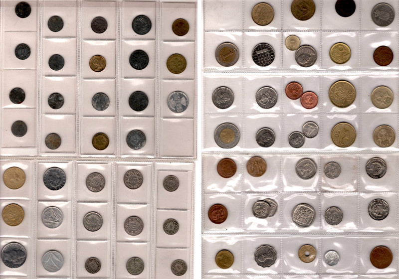 1 Coin Collection / Album (Circa 200 Pieces; Including Silver Coins) . 

Obv: ...