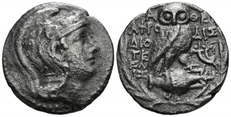 ATICA, Atenas. Tetradracma de nuevo estilo. (Ar. 13,21g/28mm). 152-151 a.C. (Cf....
