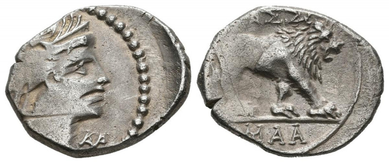GALIA, Massalia. Dracma. (Ar. 2,57g/17mm). 200-150 a.C. (¿SNG Copenhagen 788?). ...