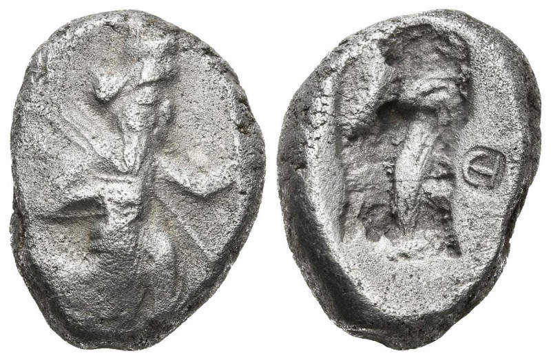 REINO ARQUEMENIDA, Tiempos de Darios I a Xerxes II. Siglos (Ar. 5,34g/12mm). 485...
