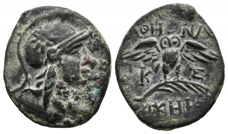 MISIA, Pérgamo. Ae (Ae. 2,36g/16mm). 200-133 a.C. (SNG BN 1920-2). Anv: Cabeza d...