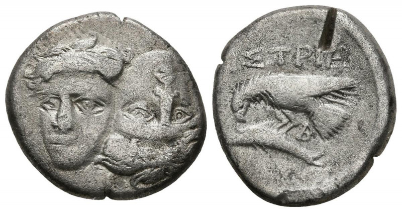 MOESIA, Istros. Dracma. (Ar. 5,18g/19mm). 340-330 a.C. (SNG BM Black Sea 229). A...