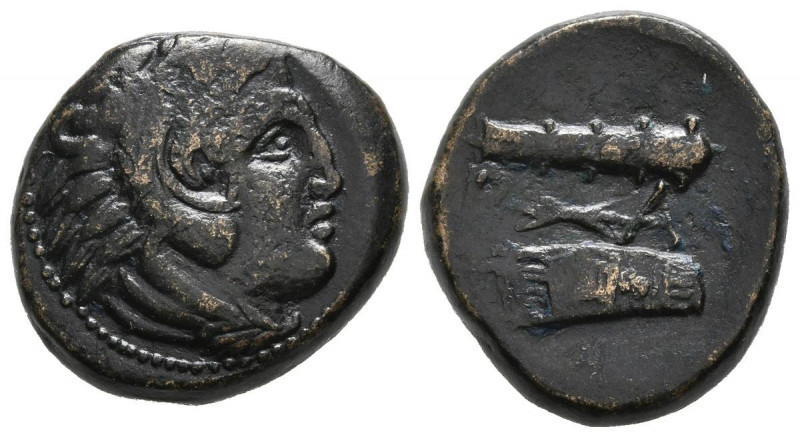 REINO DE MACEDONIA, Alejandro III el Grande. Ae18. (Ae. 6,29g/19mm). 325-310 a.C...
