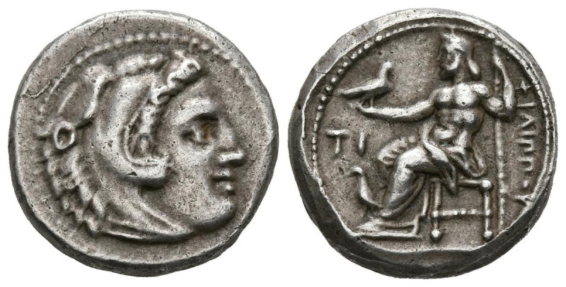 REYES DE MACEDONIA, Filipo III Arrhidaios. Dracma. (Ar. 4,46g/16mm). 322-319 a.C...