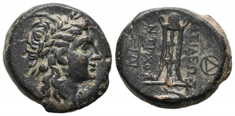 REINO SELEUCIDA, Antiocos II Theos. Ae18 (Ae. 7,13g/18mm). 261-246 a.C. Antioquí...