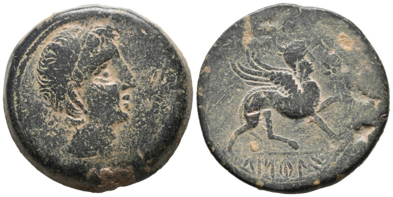 CASTULO (Cazlona, Jaén). As. (Ae. 24,85g/31mm). 180 a.C. (FAB-707). Anv: Cabeza ...