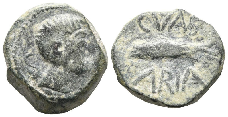 CUNBARIA (Entre Cabezas de San Juan y Lebrija, Sevilla). Semis. (Ae. 7,25g/20mm)...