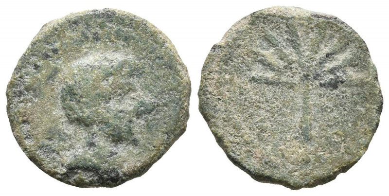 LAELIA (Olivares, Sevilla). Cuadrante. (Ae. 2,02g/16mm). 50-20 a.C. (FAB-1654). ...