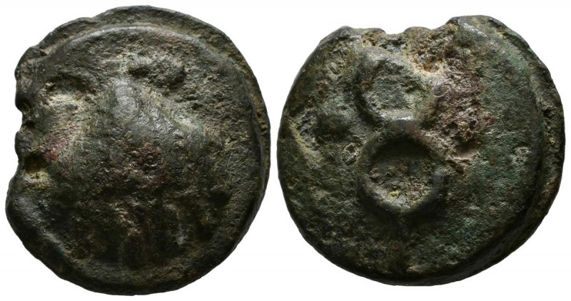 ACUÑACIONES ANONIMAS. Sextante. (Ae. 50,85g/37mm). 280 a.C. Roma. (Crawford 14/5...