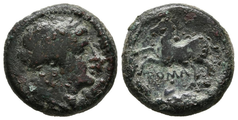 ACUÑACIONES ANONIMAS. Litra. (Ae. 3,35g/16mm). 234-231 a.C. Roma. (Crawford 26/3...