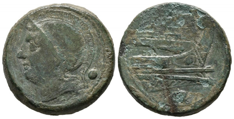 ACUÑACIONES ANONIMAS. Uncia. (Ae. 13,55g/25mm). 217-215 a.C. Roma. (Crawford 38/...