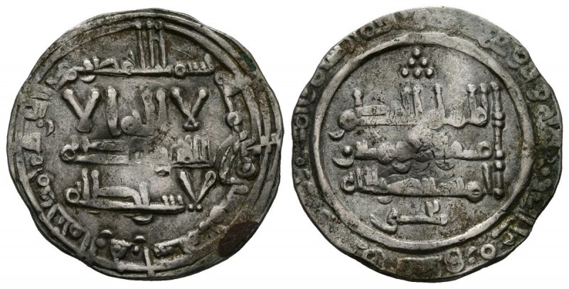 CALIFATO DE CORDOBA. Al-Hakam II. Dirham. (Ar. 2,15g/20mm). 350H. Madinat al-Zah...
