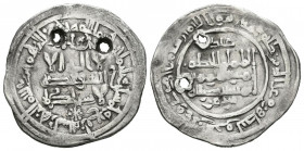 CALIFATO DE CÓRDOBA. Al-Hakam II al-Mustansir. Dírham (Ar. 2.34g/22mm). 354H. Madinat al-Zahra. Con Abd al-Rahman en II.A. (Vives 454; Frochoso 354.90...