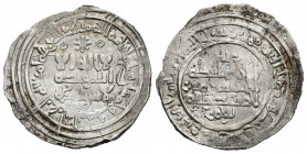 CALIFATO DE CÓRDOBA. Al-Hakam II al-Mustansir. Dírham (Ar. 2,92g/23mm). 356H. Madinat al-Zahra. Con Abd al-Rahman en II.A. (Vives 455; Frochoso 356.9d...