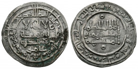 CALIFATO DE CORDOBA. Al-Hakam II. Dirham. (Ar. 2,73g/22mm). 357H. Madinat al-Zahra. (Vives 458). Con Amir en IIA. MBC+/EBC-. Leve oxidación.